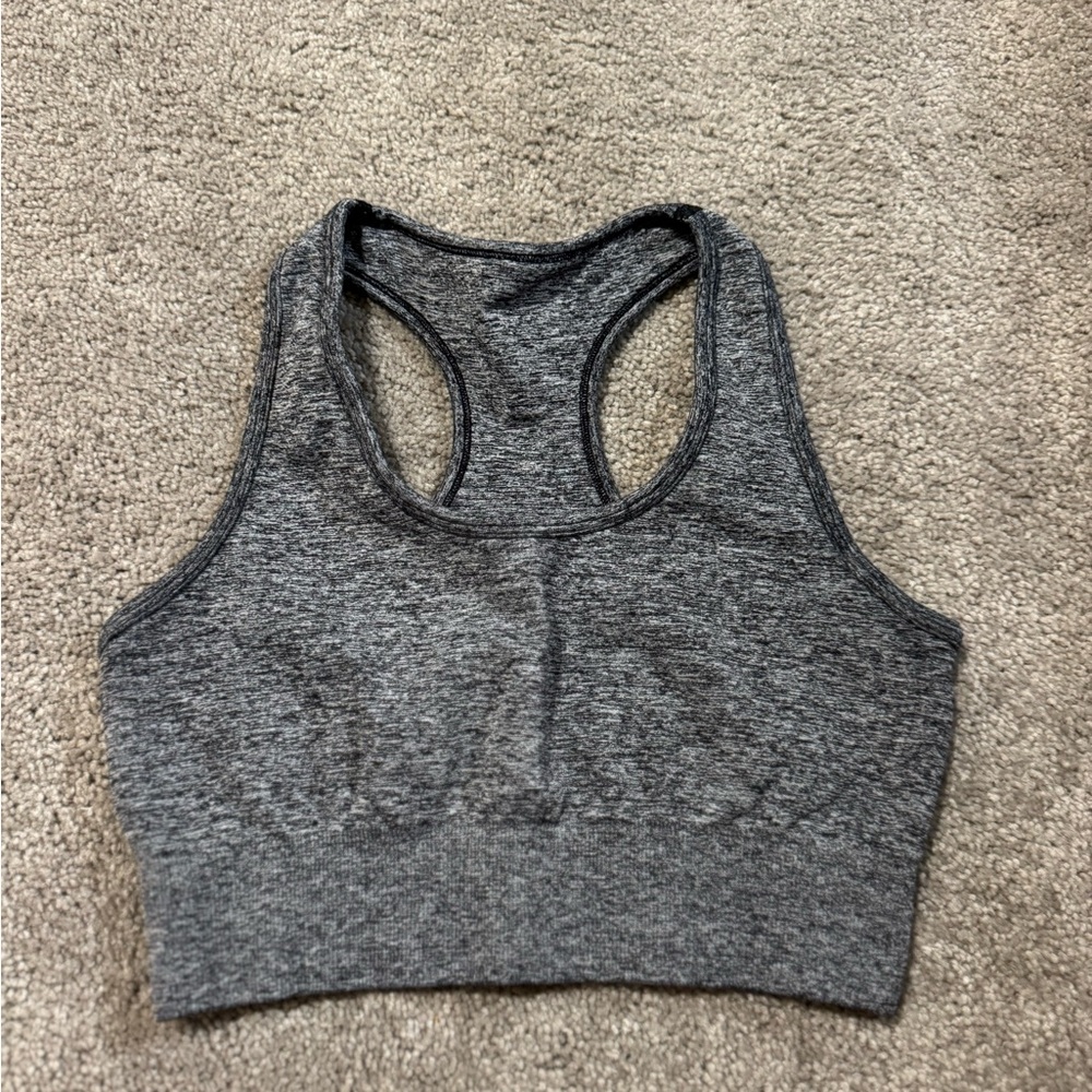 Gray Women's Sports Bra